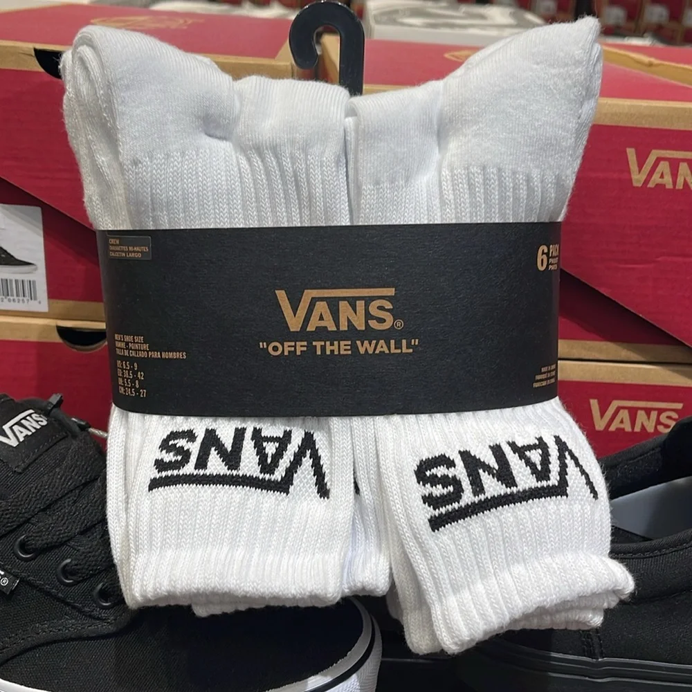 Vans Socks 6 pairs set CREW VANS. 